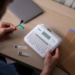 BROTHER PTD410YJ1 Label printer desktop TZe 3.5-18mm easy-to-read graphic display