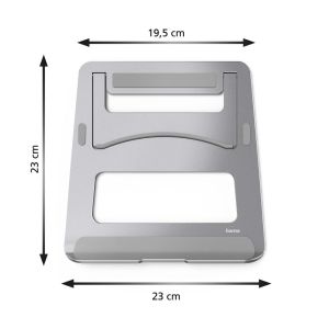 Suport laptop Hama Aluminiu, 15.4", aluminiu