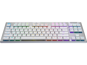 Wireless gaming Mechanical keyboard Logitech, G915 TKL White Lightsync RGB, Tactile Switch