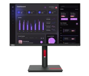 Monitor Lenovo ThinkVision T24i-30 23.8", IPS, AG, 4 ms, 250 cd/m2, 1000:1, 1920x1080, 60Hz, înclinat, pivotant, pivot, suport de reglare înălțime, HDMI, DP, VGA, 5 x USB