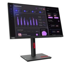 Monitor Lenovo ThinkVision T24i-30 23.8", IPS, AG, 4 ms, 250 cd/m2, 1000:1, 1920x1080, 60Hz, înclinat, pivotant, pivot, suport de reglare înălțime, HDMI, DP, VGA, 5 x USB