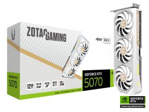 Видео карта ZOTAC GAMING RTX 5070 AMP White Edition 12GB GDDR7