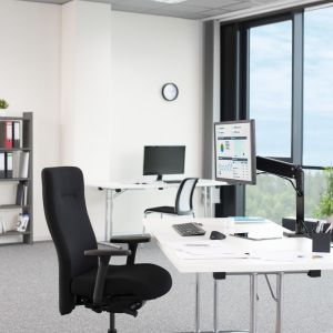 Hama Monitor Holder, Height-adjustable with Gas Spring, Swivel/Tilt, 13" - 35"