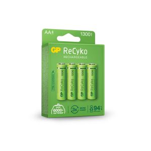 Baterie reîncărcabilă R6 AA 130AAHC-EB4 1300mAh NiMH 4 buc. în ambalaj GP