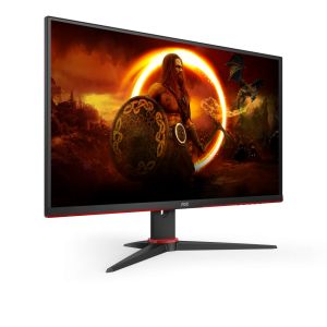 Монитор AOC 27G2SPAE/BK, 27" IPS WLED, 1920x1080@165Hz, 4ms GtG, 1ms MPRT, 250cd/m2, 1000:1, DCR 80M:1, Adaptive Sync, FlickerFree, Low Blue Mode, 2Wx2, Tilt, D-SUB, HDMI, DP