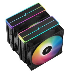 DeepCool охладител CPU Cooler AG620 BK - Addressable RGB V2, Dual-Tower - LGA1851/AM5