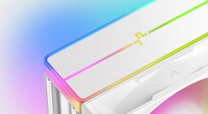 DeepCool охладител CPU Cooler AG400 White - Addressable RGB V2 - LGA1851/AM5