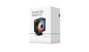 DeepCool охладител CPU Cooler AG400 Black - Addressable RGB V2 - LGA1851/AM5