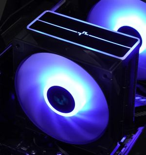 DeepCool охладител CPU Cooler AG400 Black - Addressable RGB V2 - LGA1851/AM5