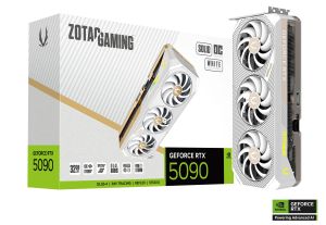 Видео карта ZOTAC GAMING RTX 5090 SOLID OC White Edition 32GB GDDR7