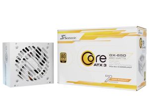Power Supply Unit Seasonic CORE GX White 650W 80+ Gold, Fully Modular, ATX 3.1, PCIe 5.1