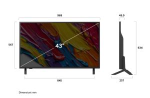 Телевизор LG 43QNED82A3B, 43