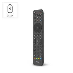 Hama Universal TV Remote Control, Infra-red, for 8 Devices, Teachable, App Butto