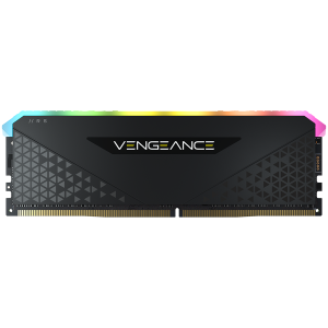 Corsair DDR4, 3200MHz 16GB 1x16GB Dimm, fără tampon, 16-20-20-38, XMP 2.0, Vengeance RGB RS, LED RGB, PCB negru, 1,35 V, pentru AMD Ryzen și Intel, EAN:0840006652182