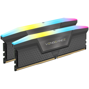 CORSAIR VENGEANCE RGB DDR5 32GB (2x16GB) DDR5 6000 CL36-44-44-96 1.4V AMD EXPO Memorie - gri, 0840006679653