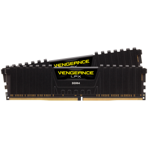 Corsair DDR4, 3600MHz 32GB 2x16GB DIMM, fără tampon, 18-22-22-42, XMP 2.0 Vengeance LPX negru, 1.35V, EAN:0840006618676