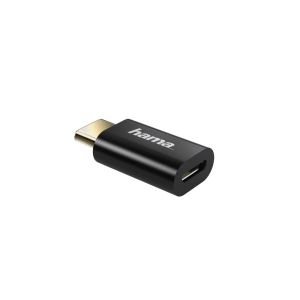Hama Adapter, micro USB to USB Type-C plug, black