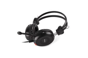 Căști cu microfon A4TECH HU-30, Stereo, USB, Negru