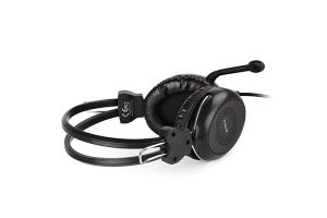 Căști cu microfon A4TECH HU-30, Stereo, USB, Negru