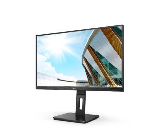 Monitor AOC 24P2QM, 23.8" VA WLED, 1920x1080@75Hz, 4ms GtG, 300cd m/2, 3000:1, 50M:1 DCR, Adaptive Sync, Low Blue Light, FlickerFree, 2Wx2, Tilt, Height Adjust, Pivot, Swivel, D-SUB, DVI, HDMI, DP, USB hub