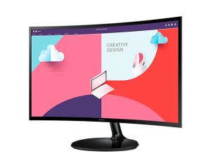 Monitor Samsung 24C364 24" curbat, LED IPS, 75 Hz, 4ms, 1920x1080, 250cd/m2, D-Sub, HDMI, negru