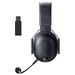 BlackShark V2 Pro (2023) - Negru, căști de gaming fără fir, driver Razer TriForce Titanium 50 mm, perne ovale pentru urechi, microfon detașabil în bandă super largă, THX Spatial Audio, tip A wireless (2,4 GHz), Bluetooth 5.2