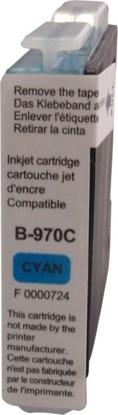 Ink cartridge UPRINT LC970 BROTHER, Cyan
