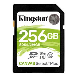 Memory card Kingston Canvas Select Plus SD 256GB, Class 10 UHS-I