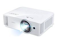 ACER S1386WH proiector DLP cu rază scurtă WXGA 1280x800 3600ANSI 2880 Eco 20000:1 32dB 24dB Eco HDMI MHL D-Sub Compozit Audio