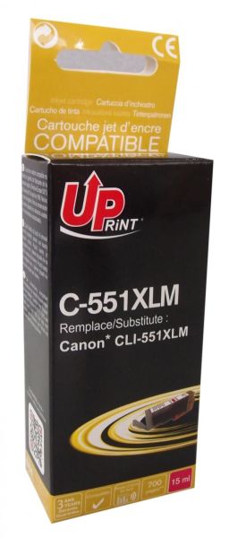 Inkjet UPRINT CLI-551XL CANON, Cu cip, Magenta