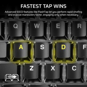 Геймърска механична клавиатура CORSAIR K70 Core RGB Corsair Linear Red Switch - Carbon Gray
