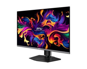Монитор MSI MPG 322URX QD-OLED, 31.5", 0.03ms, 240Hz, Flat, 3840x2160 UHD, 16:9, G-Sync Compatible, HDR True Black 400, 450 nits, 99% DCI-P3, AG, 1.5M:1, 100M:1, DP(2.1a), 2xHDMI 2.1, 1xTypeC DP alt. w/PD (98W), USB HUB, Pivot, Heigh Adj., VESA, Black, 9.
