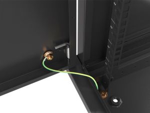 Комуникационен шкаф Lanberg rack cabinet 19" wall-mount 9U/600x450 for self-assembly with metal door  black (flat pack)