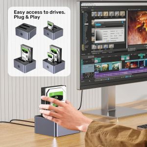 Unitek докинг станция Storage - HDD Dock - 2 BAY - Y-3026GY01-EU