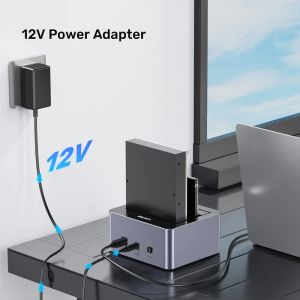 Unitek докинг станция Storage - HDD Dock - 2 BAY - Y-3026GY01-EU