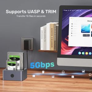 Unitek докинг станция Storage - HDD Dock - 2 BAY - Y-3026GY01-EU