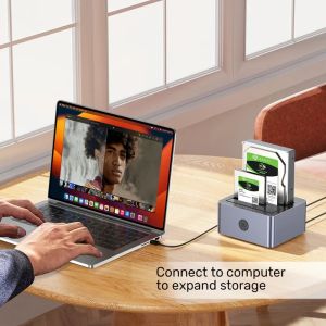Unitek докинг станция Storage - HDD Dock - 2 BAY - Y-3026GY01-EU