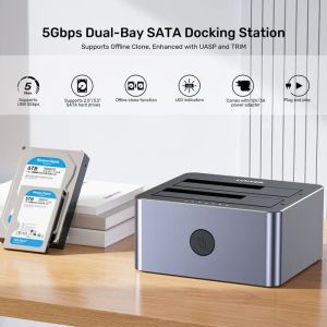 Unitek докинг станция Storage - HDD Dock - 2 BAY - Y-3026GY01-EU