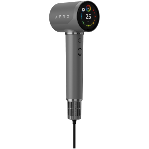 High Speed Hair Dryer, Grey, 220V-240V~50-60Hz, 1500W, Voice Control, Ionizer, Touch LCD, Infrared Nursing, Infrared Distance Protection, AI Control, Gravity Sensor 110000RPM, Noise less than 67dB