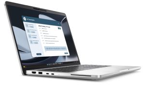 Лаптоп Dell Pro 14 Plus PB14255, AMD Ryzen 5 PRO 230 (22 MB cache, 6cores, up to 4.9 GHz, 16 TOPS NPU), 14" FHD+(1920x1200) IPS, 300nits AG, 32 GB: LPDDR5, 7500 MT/s, dc (onboard), 1TB M.2 2230 PCIe SSD, AMD Radeon 760M graphics, FHD HDR IR Cam and Mic, W