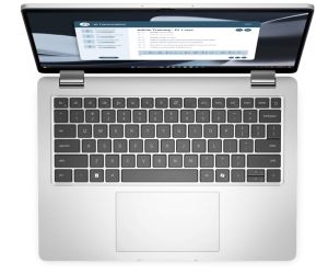 Лаптоп Dell Pro 14 Plus PB14255, AMD Ryzen 5 PRO 230 (22 MB cache, 6cores, up to 4.9 GHz, 16 TOPS NPU), 14" FHD+(1920x1200) IPS, 300nits AG, 32 GB: LPDDR5, 7500 MT/s, dc (onboard), 1TB M.2 2230 PCIe SSD, AMD Radeon 760M graphics, FHD HDR IR Cam and Mic, W