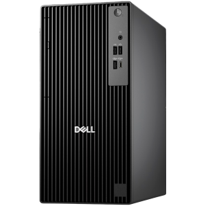 Dell Pro Tower (QCT1250), Intel Core Ultra 5 235 vPro(14C, 13 TOPS NPU, up to 5.0GHz), 8GB (1x8GB) DDR5, 512GB M.2 SSD, Integrated Intel Graphics, 8xDVD+/-RW, BG KBD, Mouse, Ubuntu, 3Y ProSupport