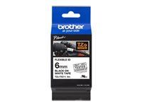 BROTHER TZEFX211 6mm NEGRU PE ALB FLEXIBIL ID
