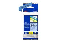 BROTHER P-Touch TZE-551 negru pe albastru 24mm