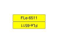 BROTHER FLe-6511 Bandă steag negru pe alb pentru Brother P-touch D800W P900W P950NW