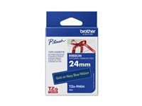 Bandă bandă BROTHER P-Touch de 24 mm albastru închis/auriu