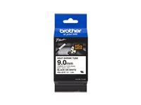 BROTHER Heat Shrink Tube Black on White 9.0mm
