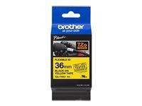 BROTHER TZEFX661 36mm negru pe galben ID flexibil