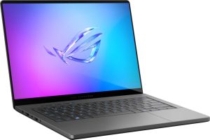 Лаптоп Asus ROG Zephyrus 14, GA403WR-QS092W, AMD Ryzen AI 9 HX 370  2.0GHz (36MB Cache, up to 5.1GHz),14.0 OLED WQXGA+(WQ+) 2880*1800 16:10 400nits, 120 Hz,LPDDR5X 32GB ( onbd) ,1TB G4,RTX5070 Ti 12GB,Wi-Fi 7 ,Backlit Kbd 1-Zone RGB, Windows 11,Grey