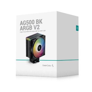 DeepCool охладител CPU Cooler AG500 BK - Addressable RGB V2 - LGA1851/AM5
